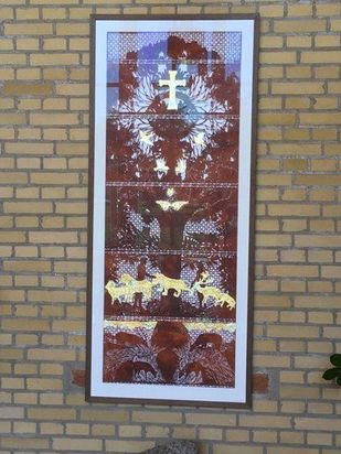 skitse over hele kunstværket i sin helhed.