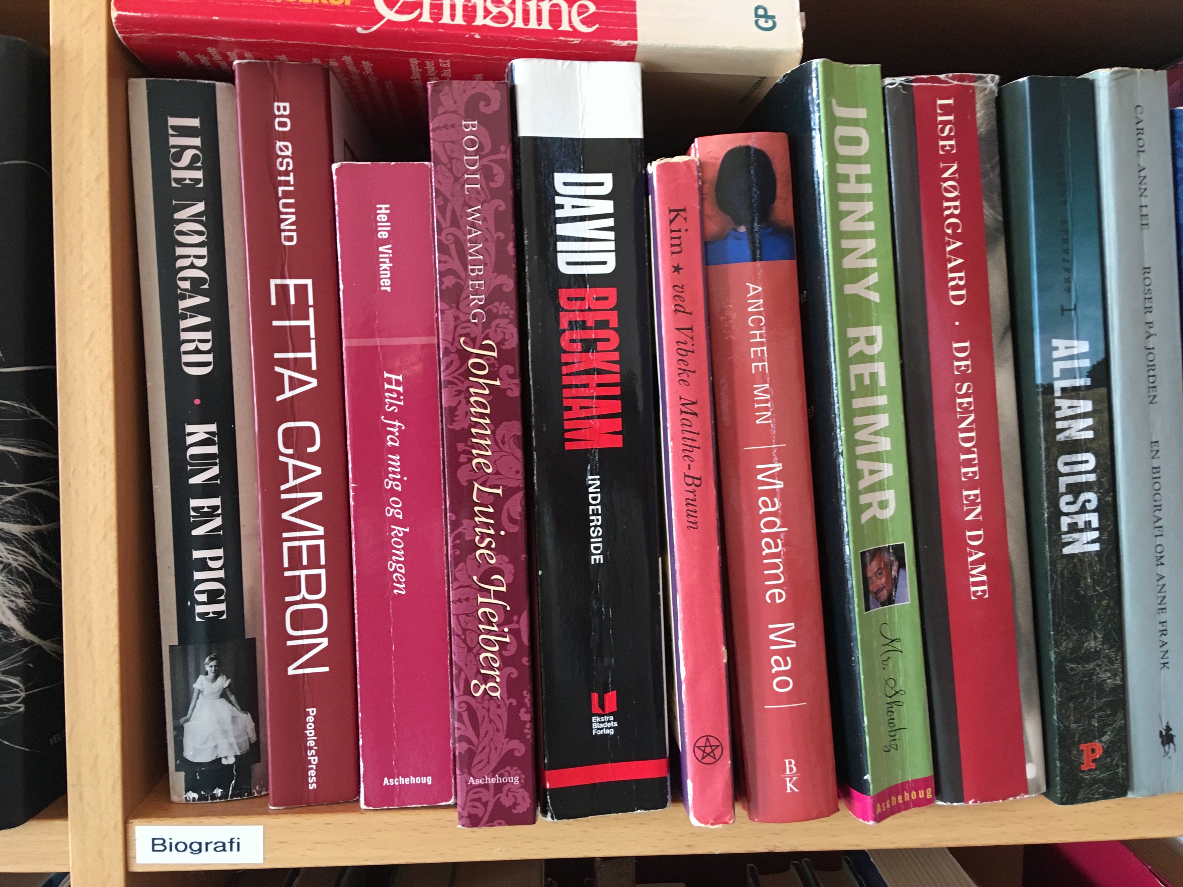 bogsider fra bogskab